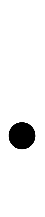 Black dot on a white background