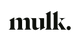 Black logo 'mulk.' on a transparent background