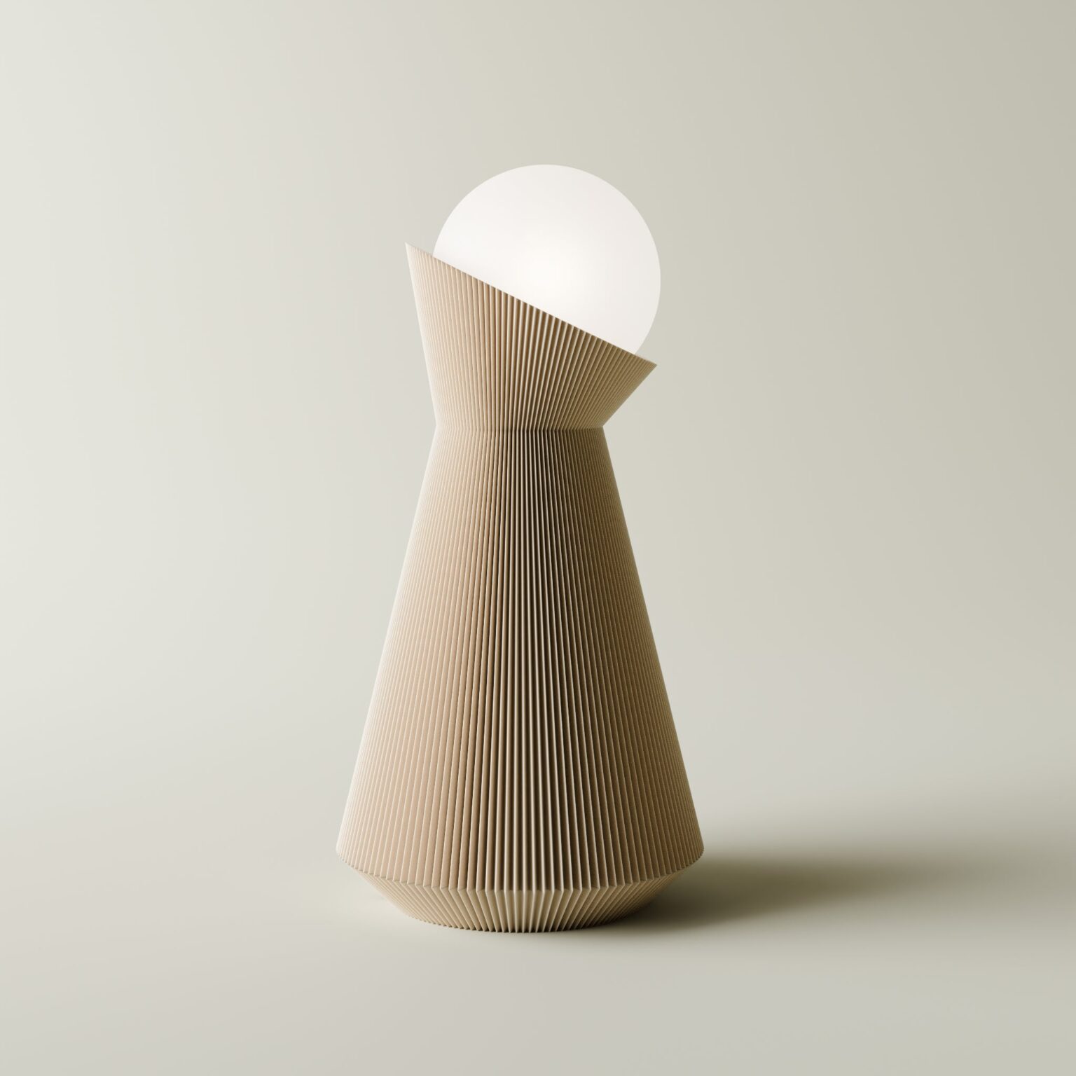 Sera table lamp in desert tan